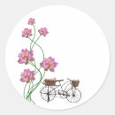 Search for bicycle with flowers stickers Happy birthday
