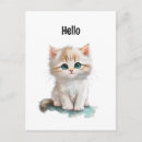 Search for kitten vertical postcards Whimsical