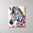 Search for zebra canvas prints Safari