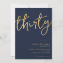 Search for simple 30th birthday invitations Modern