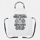 Search for video games aprons Humour
