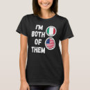 Search for half italian tshirts Flag