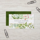 Search for wild business cards Floral design