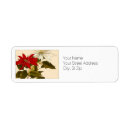 Search for poinsettia return address labels White