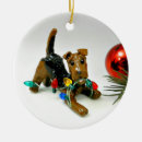 Search for airedale terrier christmas tree decorations Dog