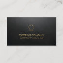 Search for catering business cards Gold