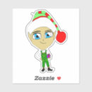 Search for cute christmas elf stickers Chibi