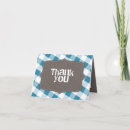 Search for blue gingham thank you cards Pattern