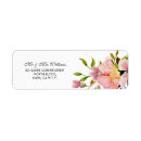 Search for magnolia flower return address labels Elegant