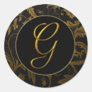 Search for initial g stickers Black
