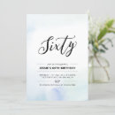 Search for watercolor 60th birthday invitations Typography