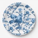 Search for blue and white china paper plates For her