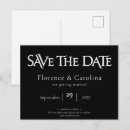 Search for alternative wedding postcards Black