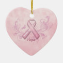 Search for breast cancer awareness christmas tree decorations Hope