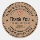 Search for handmade for you stickers Kraft paper