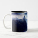Search for winter landscape painting mugs Blue