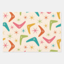 Search for boomerang wrapping paper Vintage