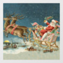 Search for christmas window decals Santa claus