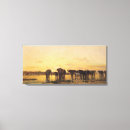 Search for elephant painting canvas prints Sunset