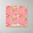 Search for pink floral canvas prints Boho