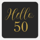 Search for 50th square stickers 50th birthday party