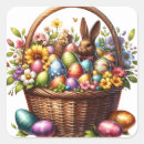 Search for bright easter eggs stickers Rabbit
