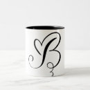 Search for monogram letter b mugs Black and white