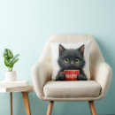 Search for black cat cushions Humour