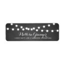Search for rustic barn wedding return address labels String lights