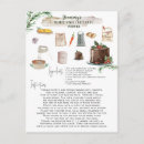 Search for christmas recipe postcards Watercolor