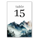 Search for mountain table cards Rustic
