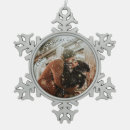 Search for pewter snowflake christmas tree decorations Couple
