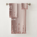 Search for rose gold bath towels Girly