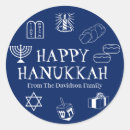 Search for hanukkah stickers Blue