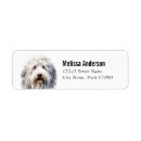 Search for old english sheepdog return address labels Puppy