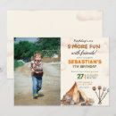 Search for kids at camp invitations Watercolor