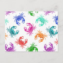 Search for crabs postcards Nautical
