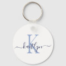 Search for your name key rings Navy blue