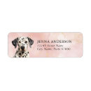 Search for dalmatian dog return address labels Puppy