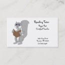 Search for reading tutor business cards English