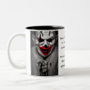 Search for scary clown mugs Creepy