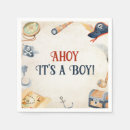 Search for baby boy shower napkins Ahoy it's a boy