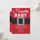 Search for festive baby shower invitations Santa