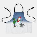 Search for kids snowman aprons Modern
