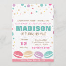 Search for macaroon birthday invitations Sweet