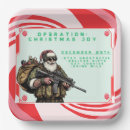 Search for funny christmas paper plates Santa
