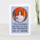 Search for funny shopping christmas cards Vintage