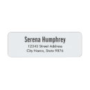 Search for clear return address labels Modern