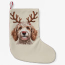 Search for goldendoodle christmas stockings Santa