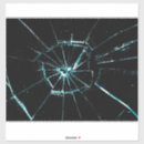 Search for cracked stickers Glass